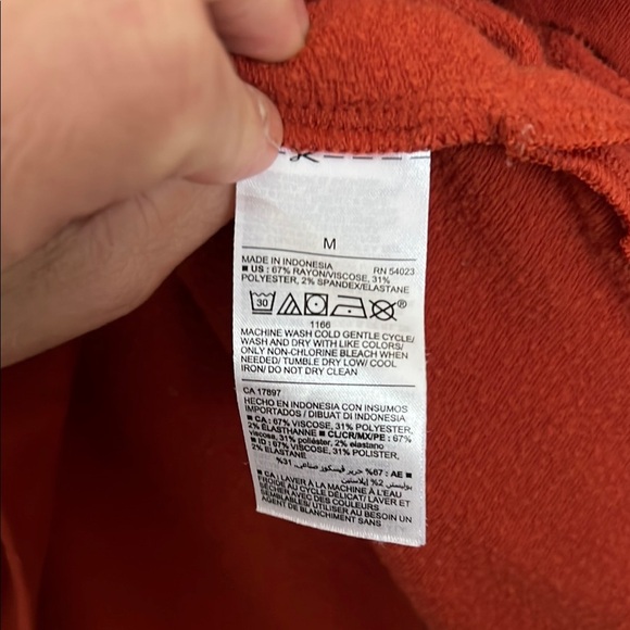 Old Navy Womens Size Medium Cozy Burnt Orange Cowl Neck Sweater - Picture 3 of 4